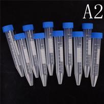 10X 10 ml plastikinis centrifugos mėgintuvėlis, flakonas, konteineris, savaime stovintis, su užsukamu dangteliu