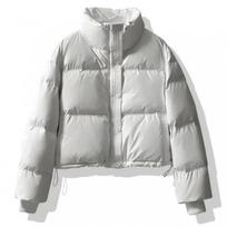 New Leave-in Pu Leather Down Cotton-padded Clothes Women's Short Winter Thickened Bread Clothes Small  and  Coats M [Recommended 95-55kg] balta