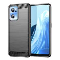 Dėl dangtelio OnePlus Nord CE 2 5G dėklas, skirtas OnePlus Nord CE 2 5G bamperiui, silikoninis anglies pluošto galinis dėklas, skirtas OnePlus Nord CE 2 dangteliui OnePlus Nord CE 2 5G juoda