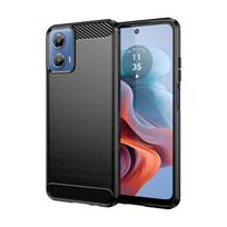 For Cover Motorola Moto G34 Case For Moto G34 5G Bumper Anti-knock Silicone Carbon Fiber Back Case For Moto G34 Case 6.5 inch For Moto G34 5G juoda