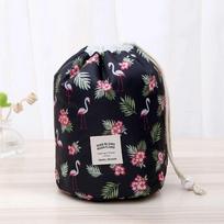 Oxford Makeup Storage Travel Large Capacity Organizer Bag Cylinder Wash Cosmetic Handbag Multi-Function Drawstring 2 More Bag CHINA gray