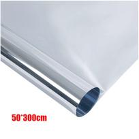 Vienpusis veidrodis, kurį lengva uždėti matinio stiklo plėvelės lango stiklo lipduko lango plėvelės dienos privatumas 50X300cm gray
