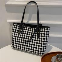 Women Casual Totes Large Capacity Zipper Cavas Handbags Simple Casual Big Storage Top-handle Bag 2023 New Shoulder Messenger Bag 40x10x25 pilka spalva