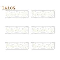 6Pcs Gold Glitter Freckles Face Tattoo Stickers Waterproof Artificial Freckle Patches Shimmering Makeup Speckles for Glamorous Look Festive Sparkling I white