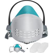 Daugkartinio naudojimo pusinė veido dalis su 20 filtrų rinkinio dulkių respiratorius su keičiamais filtrais, skirta dažymui, poliravimui, suvirinimui, garams, medienos apdirbimui
