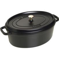 Cocotte ovale - STAUB - 405093700 - Ø 37 cm - Noir mat - 8 litres juoda