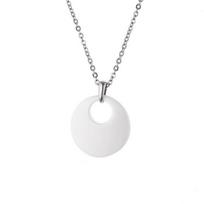 Collier - Talina - Argent Massif Rhodié 925 - Blanc - Acier - Femme