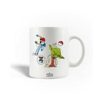 Mug Maniacase en Céramique Blanc Yoda and Ash Ketchum Star Wars Pokémon
