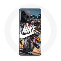 Case - MANIACASE - Xiaomi Redmi Note 12 Pro 5G - Flexible - White Nike logo - Daily Protection juoda