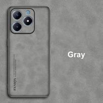 Prabangus PU odinis telefono dėklas Realme C63 4G, skirtas Realme C61 C63 Narzo N63, matinis silikoninis smūgiams atsparus galinis dangtelis For Realme C63 4G raudona