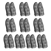 10 Pairs Finger Cots Gaming Finger Sleeves Wear Resistant Reusable Mobile Screen Game Controller gray