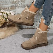 Winter Fur Snow Boots Women Flats Ankle Shoes  Fashion New Walking Warm Shoes Plus Cotton Non Slip Classic Mujer Chaussures 35