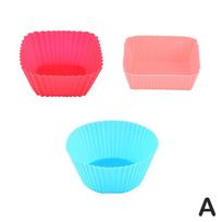 3Pcs Bento Divider Cup Easy Clean Mould Reusable Cake Mold Dessert Sushi Separate Storage Accessories Food Lunch Box Liner red