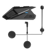 Ant galvos montuojamos Bluetooth ausinės Ausinės Motociklo šalmas Lengva naudoti Android Ios Daugiafunkcis šalmas juoda