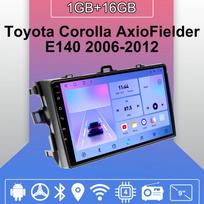 Android Carplay automobilio radijas, skirtas Toyota Corolla Axio Fielder E140 2006-2012 Multimedijos grotuvo galvos blokas Stereo GPS navigacija BT WIFI 2+32GB 1+16GB pink