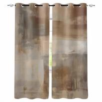 Texture Gradient Blackout Curtains For Living Room Bedroom Window Treatment Blinds Drapes W135 x H92cm gray