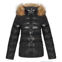 Moteriškas „Puffer Parkas“ Madingas paltas Didelio kailio rudeninė striukė Moteriška Neperšlampama Žieminė striukė su gobtuvu trumpi parkai XXXXXL juoda