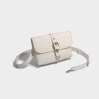 Chic Belt Design Women Crossbody Bags  Trendy Soft Leather Lady Commuter Shoulder Bag Fashion Textured Handbags black