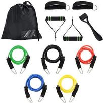 Resistance band - LEMONBEST - 11pcs - Elastic bands - Door anchor - Ankle strap