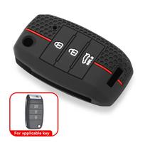 Automobilio rakto dangtelis Kia Sportage Cerato Optima K5 Rio H Line Carens Rondo Ceed Picanto K2 Soul Sorento raktų dėklas Korpuso apsauga juoda
