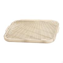 Cat Litter Mat Trapping Double Layer Kitty Pad Portable Kitten Boxes without feet beige