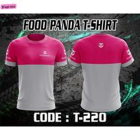 Foodpanda marškinėliai pilna sublimacija 3D spauda kvėpuojantys marškinėliai vasariniai trumpomis rankovėmis marškinėliai/SX S