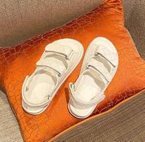 Fashion Brand Plaid Sandals Women Hook&Loop Shoes Lattic Sandalias Mujer Genuine Leather Platform Sandales College Girls Sheepskin Shoes 5