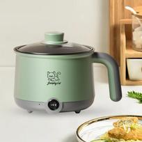 Electric Hot Pot Frying Pan Household Mini Hot Pot for Dumpling Soup Oatmeal