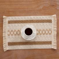 Medvilniniai ir lininiai padėkliukai Audinio kutų padėkliukai Dvispalviai mozaikiniai austi žakardiniai Izoliuoti padėkliukai dubenims Audinio padėkliukai 30*50cm