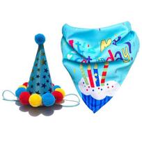 Naminiai gyvūnai Su gimtadieniu Papuošimas Šuns Kostiumas Kepurės Bowknot Bandana Kaklo skara Seilinukai Reklamjuostės Vakarėlis Katė Šuo Gyvūnai Aksesuarai