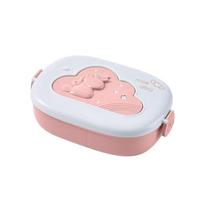 Cute Lunch Box for Kids Compartments Microwae Bento Lunchbox Children Kid School Outdoor Camping Picnic Food Container Portable mėlyna