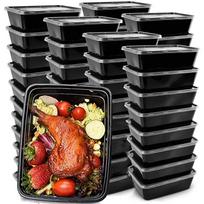 50-Pack Meal Prep Containers Reusable To-Go Food Containers Plastic Bento Boxes Food Storage Lunch Box CHINA