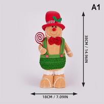 Large Gingerbread Man Doll Biscuit Cookie Man Toy Dolls Ornaments Christmas Decor Navidad 2025 New Year Gifts