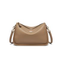 Fashion and versatile temperament crossbody bag PU leather women's crossbody bag simple large capacity shoulder bag beige