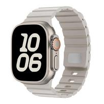 Suitable for Apple S10 Watch Silicone Strap 42mm/46mm Magnetic Suction Ultra2 Silicone Men's and Women's Strap s10-46mm juoda