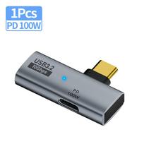 1-5Pcs 2-in-1 Type C 3.2 OTG Splitter 100W PD Fast Charging 10Gbps Data Transfer USB C To USB 3.2 Adapter for iPhone 15 Tablet