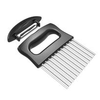 2 In 1 Potato Cutter Reusable Potato Sices Cutting Tool For Home gray