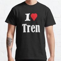 Plus Size S-3XL I Love Tren Printed T-shirt Men's Tops Fashion Clothes Tees S juoda