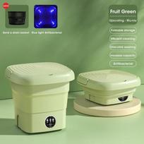 Household Mini Washing Machine 4.5L Automatic Foldable Washing Machine Underwear Washing Socks for Travel and Home EU/US/UK Plug UK mėlyna