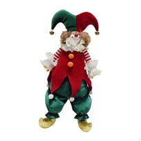 Kalėdų klouno lėlės dekoracija draugo dovana namų dekoras Kalėdų figūrėlė šventė Sitting Clown