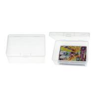 Playing Card Deck Cases Plastic Empty Playing Card Box Holder Storage Case Organizer Snap Closed,Plastic Empty Card Box(NO Cards) 6Pcs gray