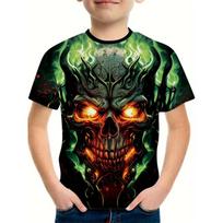 Fashionable Boys 3D Skeleton Graphic Tee - Cool Crew Neck Top forStylish Summer Days -Comfortable Casual Wear 160 black