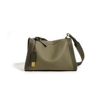 High Quality Women Crossbody Bag Contrast Color Large Capacity Leather Female Underarm Bag Classic All-Matched Ladies Handbag (20cm<Max Length<30cm) brown