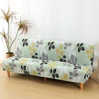 LANMOLIFE Spandex Sofa Bed Cover Without Armrest Folding Sofa Cover Elastic Couch Cover Sofa Slipcovers for Living Room M 155-190cm