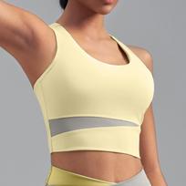 Juyitang Women's High-Impact Shockproof Sports Bra S beige