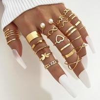 2025 Butterfly Ring Open Loop Set Simple Student Hollow Ring Accessory Multi-functional Fashion Franc Women's Ring Gift Elegant hand-carved ring auksas