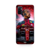 Coque Oppo A32 Lewis Hamilton Ferrari officiel Maniacase juoda