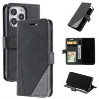 Leather Case Protect Cover For iPhone 15 14 13 12 Mini 11 Pro Max X XR XS Max 7 8 6 6s Plus SE 2020 2022 Stand Flip Wallet Case For iPhone 15&Case & Strap juoda