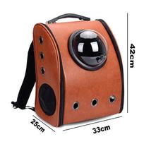 Leather Carrier for Cat Backpack for Cats Transparent Bag for Cats Pet Product Cat Backpack Window Cat Carrier Backpack Carrier