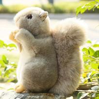 20cm Imituoti Pliušiniai Voverės Žaislai Kawaii Iškamšos Realistiška Miško Pūkuota Voverės Lėlė Mielos Kalėdinės Dovanos Vaikams 20cm pilka spalva